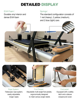 Matériel de Pilates en alliage d'aluminium durable et écologique, lit de Pilates Reformer Peak pour studio commercial