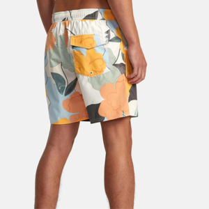 Men's Floral <b>Print</b> Board Shorts With Pockets Quick Dry Drawstring Waist Mid Length Casual Swim Trunks - Product Image 6