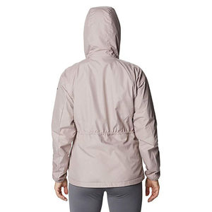 OEM Women's Plaid Finished Satin <b>Waterproof</b> Windproof Outdoor Windbreaker Hoodie Full Zipper Custom Wholesale Options - Product Image 6