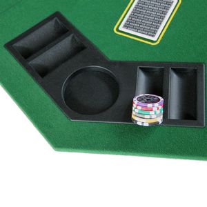 INO Design 48 \ "Mesa de póquer plegable portátil verde para 8 jugadores Texas Holdem Octagon Casino Game Mahjong Gambling - Product Image 3