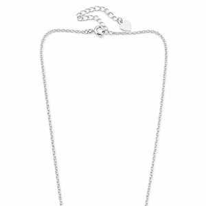 925 Sterling Silver Link Chain <b>Pink</b> Floral Pendant <b>Necklace</b> Zircon High Polish Women Daily Wear Gift Jewelry - Product Image 4