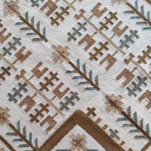 Alfombra Durrie de Lana Hecha a Mano con Patrón Abstracto, Tejido Plano de Pelo Corto, Moderna y Ecológica, para Sala de Estar - Product Image 5