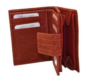 Premium Vintage Brown Short Leather Men's <b>Wallet</b> Handmade Open Closure <b>RFID</b> Feature Multiple Card Slots Wholesale Herb Heritage - Product Image 5