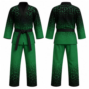 Dobok de Taekwondo con Cuello en V Azul, Diseño de Última Moda, Uniforme Aprobado con Cinturón Negro, Lavado, 100% Algodón Elástico, Duradero, Logotipo Personalizado, Transpirable - Product Image 4
