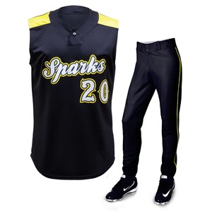 Wholesale Baseball Team Uniform Manufacturer Polyester Baseball Jersey <b>Pants</b> Set OEM Custom Logo Private Label Sportswear Export - Product Image 1