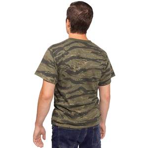 Camiseta de Manga Corta para Hombre, Tejida, con Estampado de Camuflaje, Estilo Moderno - Product Image 3