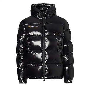Chaqueta de burbujas ligera para hombre, para viajes de invierno, con cremallera, camuflaje, impermeable, cortavientos, con capucha, cuello alto, diseño plegable - Product Image 1