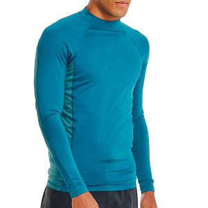 Custom Logo <b>Men</b> Rash Guard Breathable Quick Dry Long Sleeve UV Protection <b>Compression</b> Swimming <b>Shirt</b> Polyester Sportswear - Product Image 4
