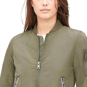 Chaqueta Bomber para Mujer con Corte Deportivo y Tela Suave, Chaqueta Bomber Moderna para Mujer con Puños y Cuello Acanalados, Chaquetas de Invierno - Product Image 5