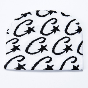 Gorro de Invierno Personalizado de Punto Jacquard, Estilo Urbano, con Logotipo y Patrón de Letras, Diseño sin Dobladillo y Estilo Personalizado - Product Image 1