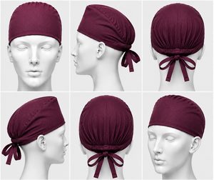 Gorros Quirúrgicos para Enfermeras con Forro de Satén, Gorros Transpirables Ajustables con Cola de Caballo para Trabajo de Enfermería, para Mujeres y Hombres - Product Image 1