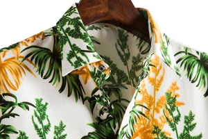 Chemises à imprimé par sublimation personnalisées, vêtements de plage, polyester à séchage rapide, col boutonné, manches courtes, chemise hawaïenne pour homme - Product Image 5