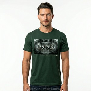 Camiseta Gris Carbón para Hombre con Gráfico Intrincado de Calavera 'Many Souls', Tejido Premium Mezclado, Tacto Suave, Estilo Vintage Streetwear - Product Image 2