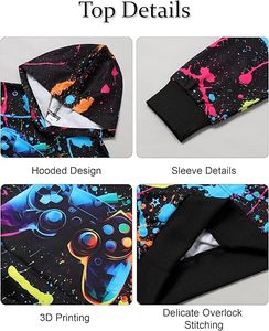 ชุดเสื้อฮู้ดและกางเกงจ็อกเกอร์เนื้อผ้านุ่มสบายระบายอากาศได้ดี รับสกรีนโลโก้ ชุดวอร์มเด็ก - Product Image 2