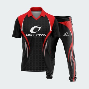 Men's Short Sleeve <b>Cricket</b> Shirt Pants Set Top Seller Custom <b>Full</b> Sublimation Uniform Breathable Plain Dyed Custom Color & Size - Product Image 3
