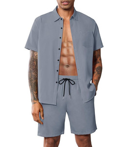 T-shirt Homme Col V Noir Uni Manches Courtes 2025/2026 100% Coton Doux Respirant Séchage Rapide Tissu Décontracté Impression Personnalisée - Product Image 1