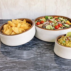 Bol à fruits moyen de luxe en bois de manguier brun écologique, vaisselle de cuisine, décoration pour la maison et les restaurants, vente en gros en Inde - Product Image 1