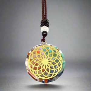 Natural Crystal Necklace for Men & Boys-30 Inch Adjustable <b>Rope</b> <b>Chain</b> by Lumigrid - Product Image 2