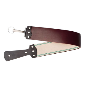 Sangle d'entretien en cuir PU noir avec anneau métallique pour l'entretien des lames, accessoire réutilisable en cuir - Product Image 6