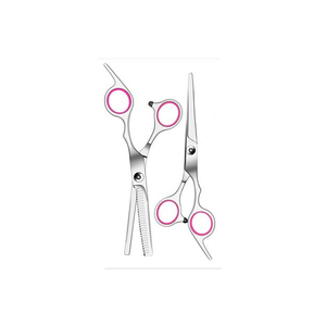Ciseaux de barbier professionnels pliables à long manche en acier inoxydable et céramique, de haute qualité, pour la coupe et le rasage - Product Image 6