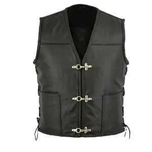 Gilet en cuir véritable de haute qualité au design classique et élégant pour hommes, logo personnalisé, hiver, réversible, décontracté, respirant - Product Image 1