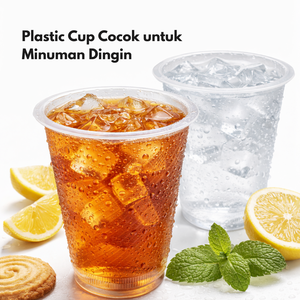 Vaso de Plástico PP de 220 ml para Agua Potable, Reciclable, con Patrón de Líneas Diagonales, Proveedor de Indonesia - Product Image 4