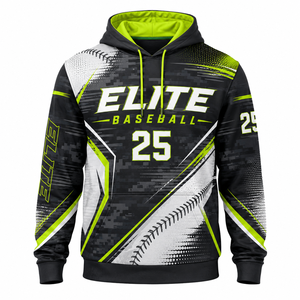 Sweat à capuche Elite Baseball 25 pour homme, veste à sublimation, séchage rapide, vêtements de sport, taille adulte - Product Image 1