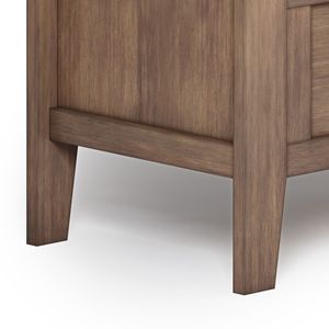 Adams rustico naturale invecchiato marrone banco portaoggetti - Product Image 5