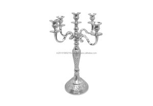 Candelero en relieve de 5 brazos para el hogar, bodas, cumpleaños, San Valentín, Navidad y celebraciones de Pascua - Product Image 5