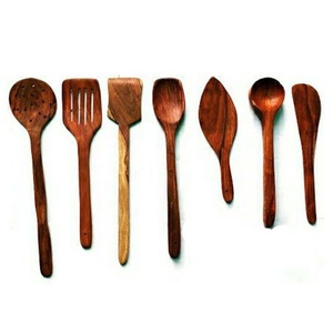 Mélange de salade en bois écologique, mains, cuillère de vaisselle, cuillère réutilisable, ensemble de couverts élégants en bois pour la cuisine - Product Image 5