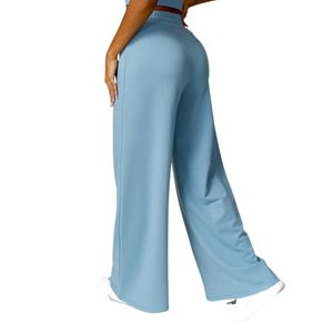 Pantalon de jogging décontracté surdimensionné en coton pour femme, taille haute avec cordon de serrage, OEM ODM - Product Image 3