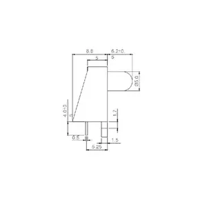 Suporte para lâmpada LED 5mm 1 lâmpada bicolor vermelho e PG