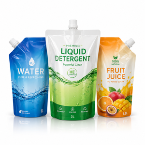 PROLINE Super Hot Sale Custom Gravure Printed Moisture Proof Laminated Aluminum PET/PA/PE Plastic Bottom Spout Stand Pouch for - Product Image 2