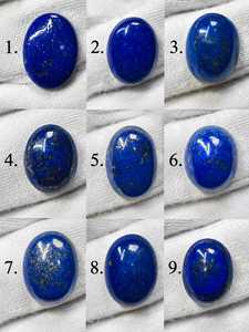 Pierre précieuse naturelle Lapis Lazuli, cabochon ovale en vrac, pour la fabrication de bijoux, fournisseur en gros, qualité supérieure, cristal bleu - Product Image 1