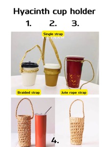 Porte-gobelets en jacinthe d'eau sur mesure, fabricant vietnamien, porte-gobelets en jacinthe d'eau pour différentes tailles de gobelets et vente au détail - Product Image 3
