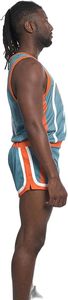 Ensemble de maillot de basket-ball Flint Tropics 33 Moon, débardeur en mesh sublimé, short et chaussettes, unisexe adulte, vêtements de sport respirants pour l'été - Product Image 4