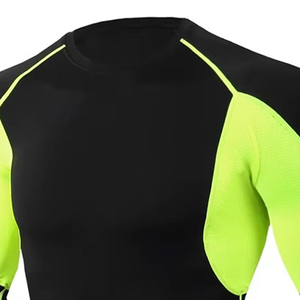 Vêtements de sport en gros : Rashguard homme à manches longues, respirant, séchage rapide, compression, haut de natation, personnalisation OEM, marque et couleur sur mesure - Product Image 6