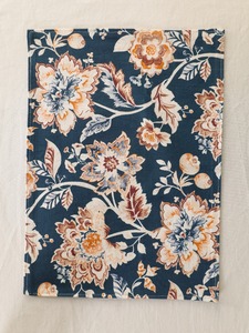 Hot Selling Traditional Woven Navy <b>Blue</b> Floral Cotton Polyester Table <b>Placemat</b>-Luxury Heat Resistant Machine Washable Home - Product Image 1
