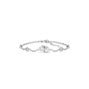 Bracelet à maillons REYES élégant en or blanc 14 carats avec diamants de laboratoire certifiés IGI, bijoux de luxe pour femmes, à porter lors de fêtes et occasions spéciales - Product Image 1