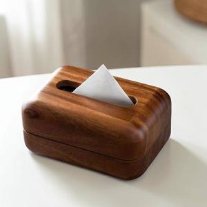 Porte-boîte à mouchoirs en bois moderne pour la maison, le bureau, l'hôtel, fournisseur en gros - Product Image 1