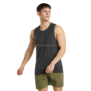 Camiseta Deportiva sin Mangas para Hombre, Chaleco Deportivo, Secado Rápido, Transpirable, de Algodón de Punto, Popular, Talla Grande, al por Mayor - Product Image 5