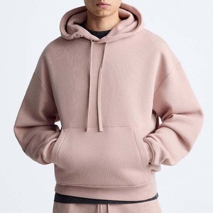 เสื้อฮู้ดดี้ผู้ชายไซส์ใหญ่ สีพื้น ผ้าฝ้ายเฟรนช์เทอร์รี่ สวมใส่สบายๆ สำหรับฤดูใบไม้ร่วง ราคาถูก เสื้อฮู้ดผู้ชายสำหรับผู้ใหญ่ - Product Image 1