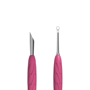 Japanese Steel <b>Nail</b> Grooming Accessories Cuticle Pushers with Soft Silicone Handle for Professional Cuticle Maintenance - Product Image 4