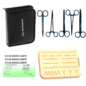 Kit de Sutura, Instrumento Médico, Kit de Práctica de Sutura Completo para Estudiantes de Medicina, Entrenamiento Médico Práctico y Clínico - Product Image 1