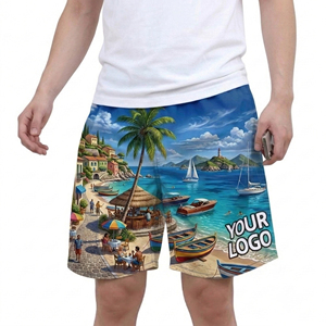 Quick Dry Breathable Casual Short <b>Mens</b> Beach Swim Shorts Plus Size Printed Waterproof Swim <b>Trunks</b> for <b>Men</b> - Product Image 5