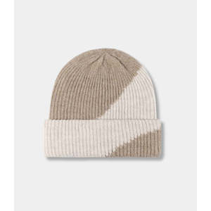 Brown Jilani Handicraft Knit Cuffed Beanie Ribbed <b>Hat</b> - Product Image 5