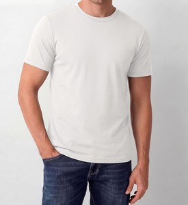 Camiseta de algodón de manga corta para hombre, cuello redondo, corte regular, estilo casual, ropa de calle, camiseta básica de moda, tela suave y transpirable - Product Image 4