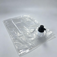 Sac en boîte transparent de qualité alimentaire 3L avec valve Cola, sac aseptique pour jus, sirop, concentré, emballage de boissons liquides