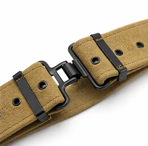 Cinturón de Lona Ajustable, Cinturón de Cintura Resistente para Hombre, Informal y para el Trabajo, Cinturón de Lona Duradero, Cinturón Ajustable para Hombre - Product Image 2