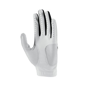 Gants de golf en cuir Lycra blanc et noir, vente en gros, en peau de mouton pure, unisexe, fermeture VELCRO, toutes saisons, antidérapants, extra - Product Image 5